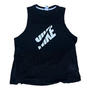Nike Black mesh tank top size medium